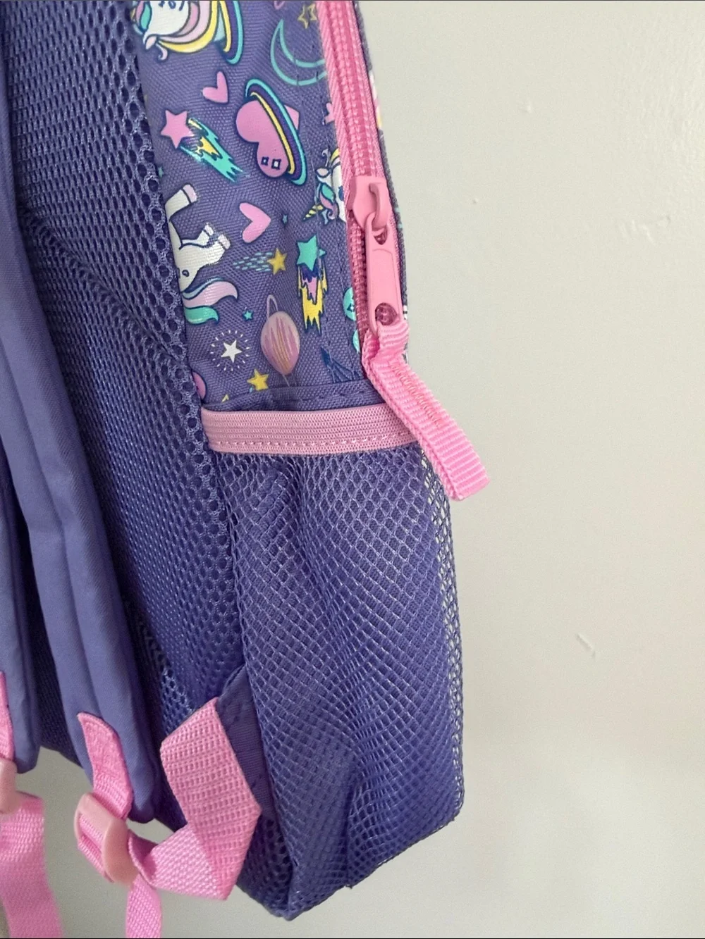 Unicorn Junior Backpack with Pink Straps
